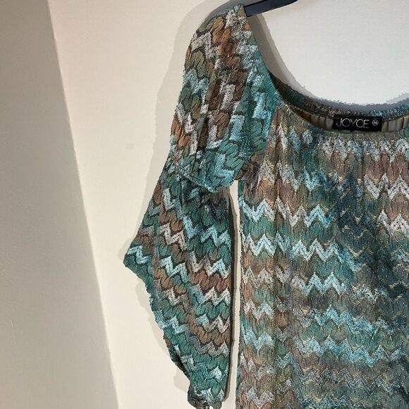 Joyce Dress, Size M, Sparkle Lace Overlay Mini, Statement Sleeves. Lana del Rey - Picture 5 of 14